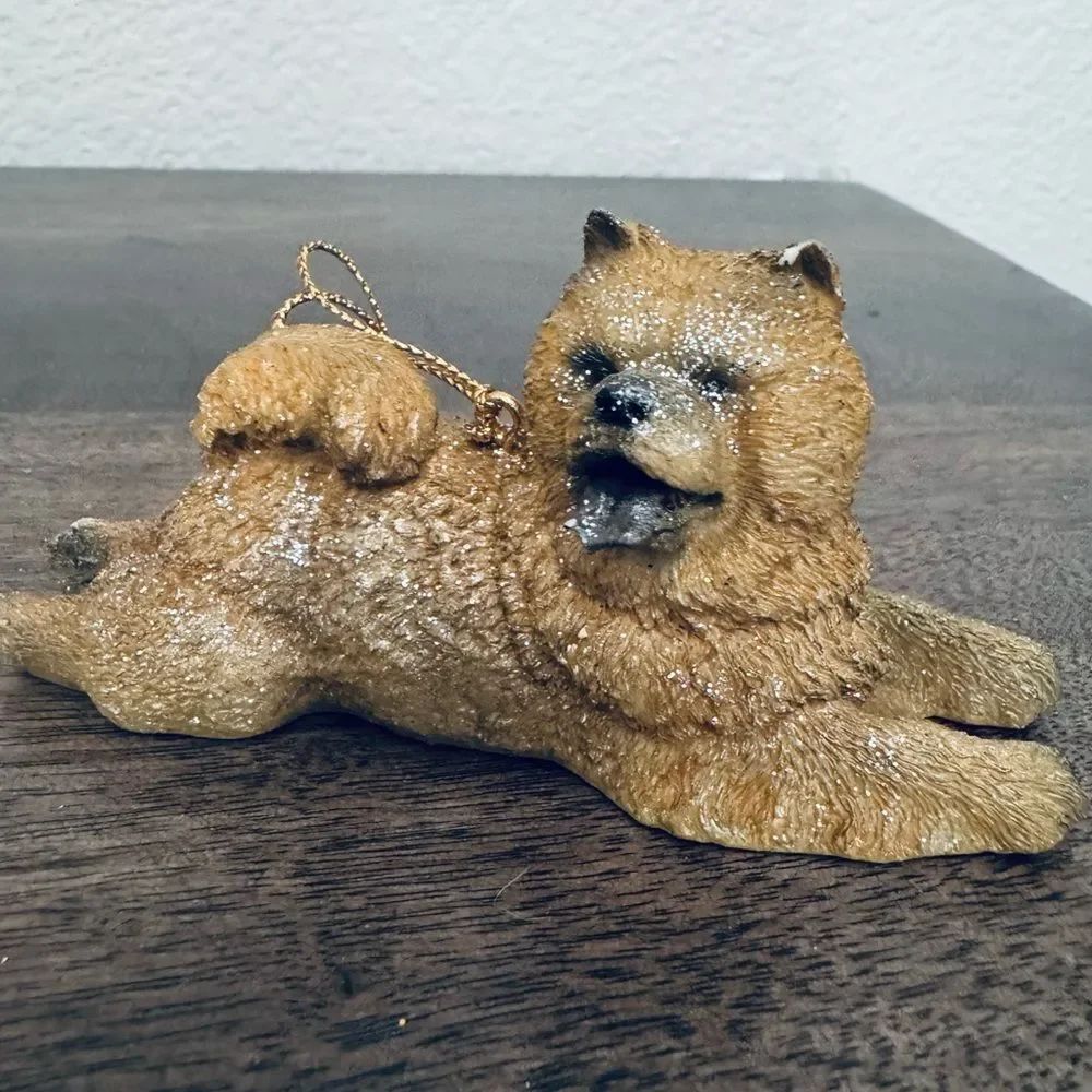 Chow Chow Christmas Holiday Dog Figurine Ornament